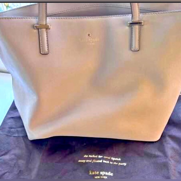 kate spade Bags Kate Spade Champagne Tote Poshmark
